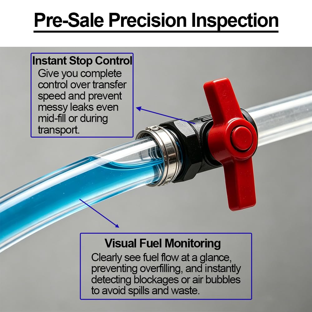 Taiss hose next to ruler showing 14-inch length for accurate sizing