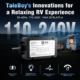 TaleBoy soft start wiring close-up illustrating splice connections and fast installation benefit