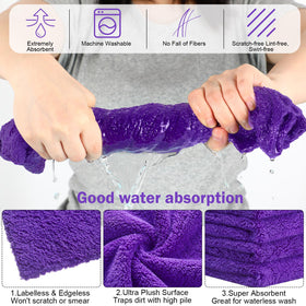 Tallew close-up of short-plush fibers highlighting absorbent texture