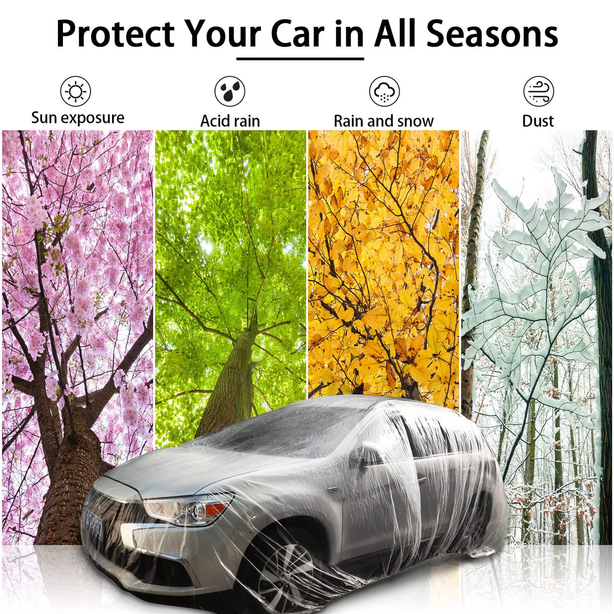 Tallew folded cover stored in trunk showing compact, convenient storage benefit