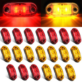 Tallew front view of 20-pack LED lights showing kit and screws for easy replacement