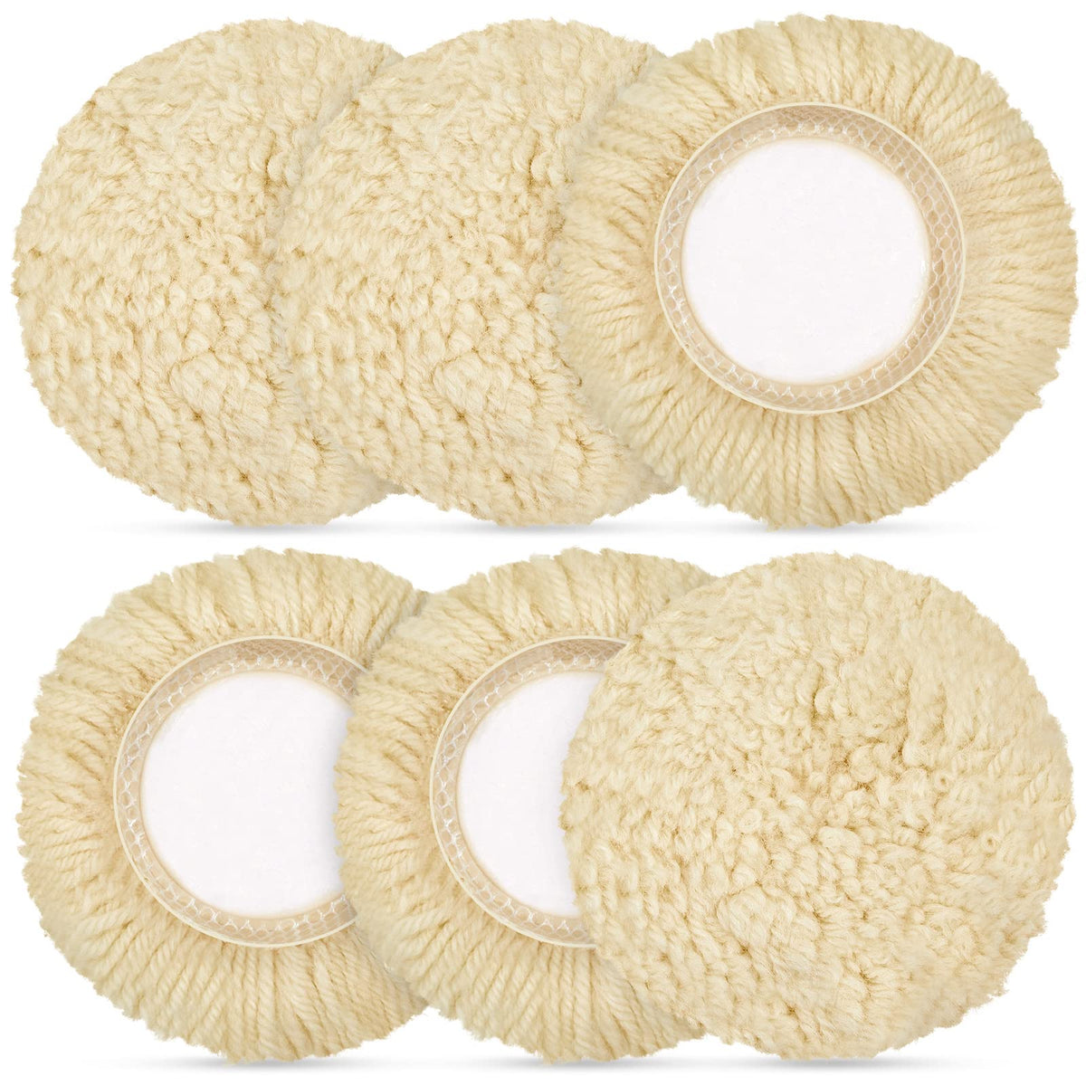 Tallew front packaging showing six 3-inch wool pads and kit benefits
