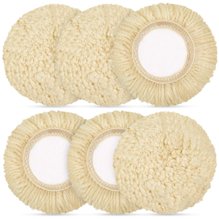 Tallew front packaging showing six 3-inch wool pads and kit benefits