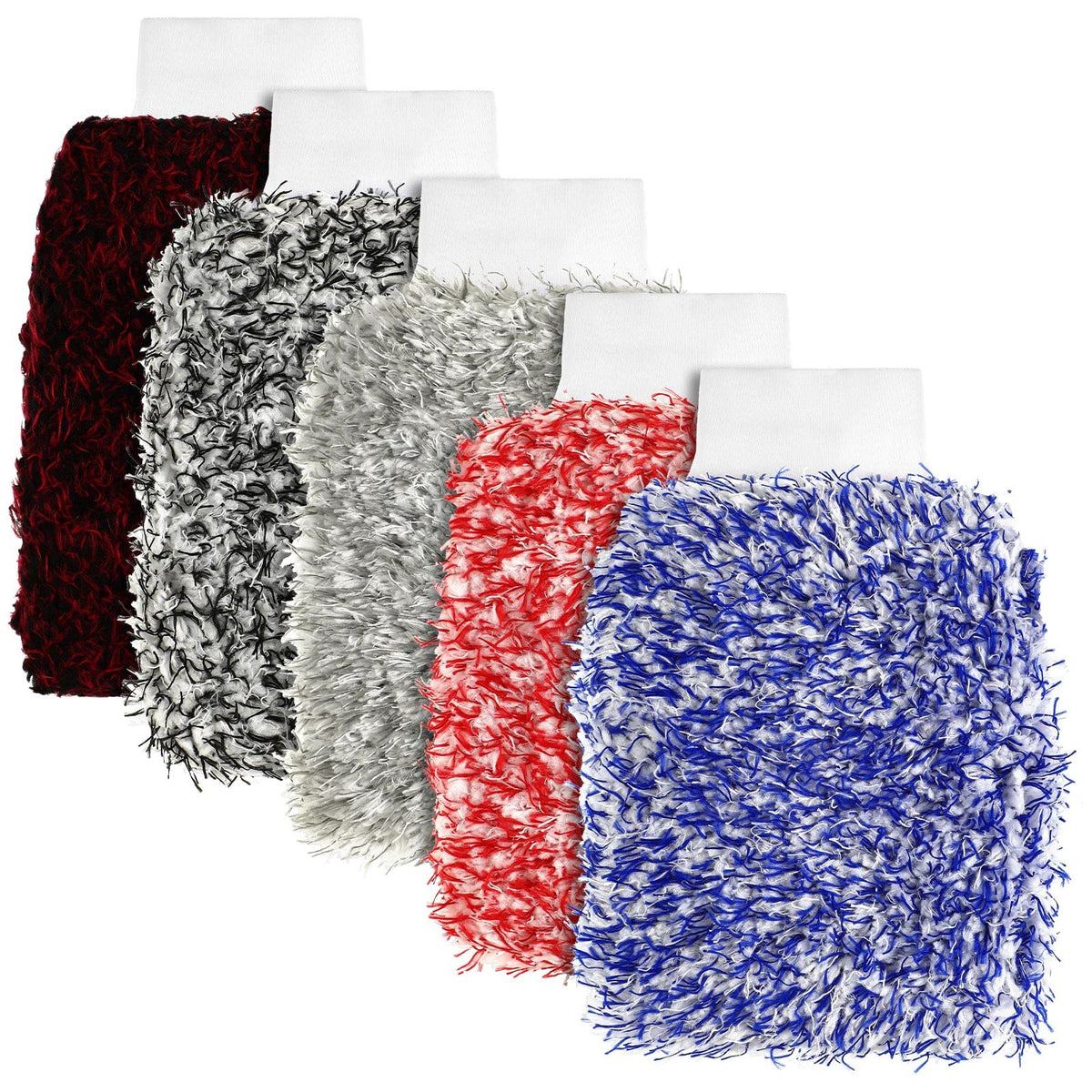 Tallew front packaging showing five mitts and color variants with durable design benefit