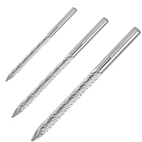 Tallew front packaging showing three boxed carbide bits for organized storage and fast selection