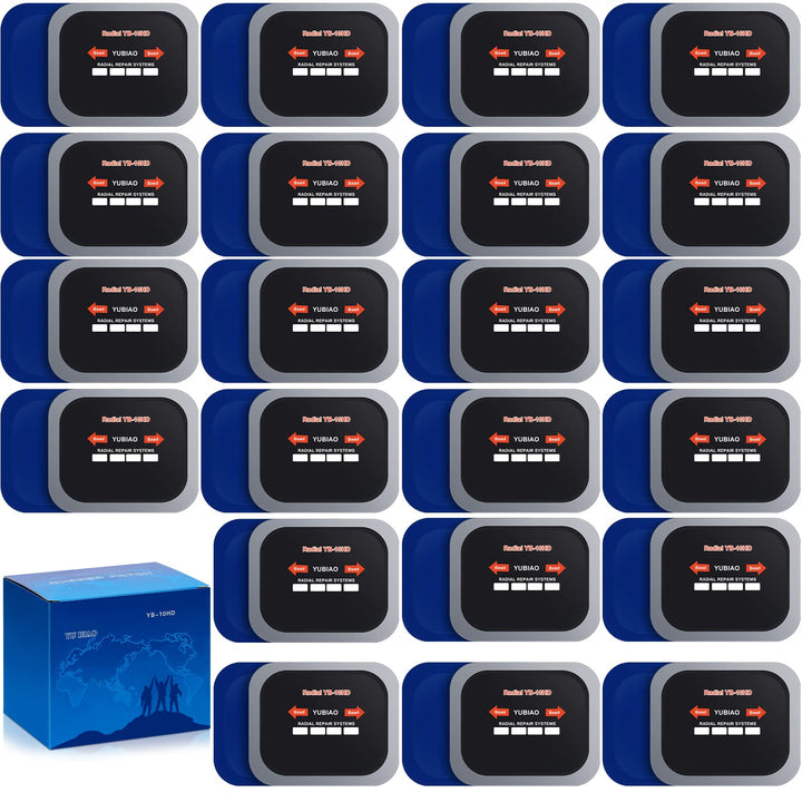 Tallew front view of patch sheet showing full set and labeling benefits