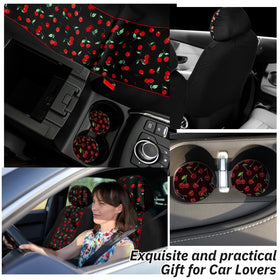 Tallew lifestyle view of car interior with cherry accents adding personality benefit