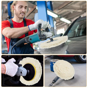 Tallew lifestyle scene polishing car bumper showing kit usefulness