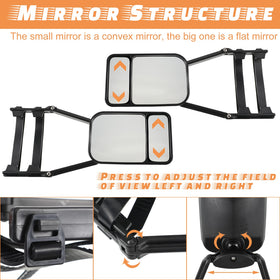 Tallew mounted on compact SUV mirror showing improved side and rear visibility