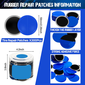 Tallew close-up of rubber patch texture demonstrating strong seal benefit