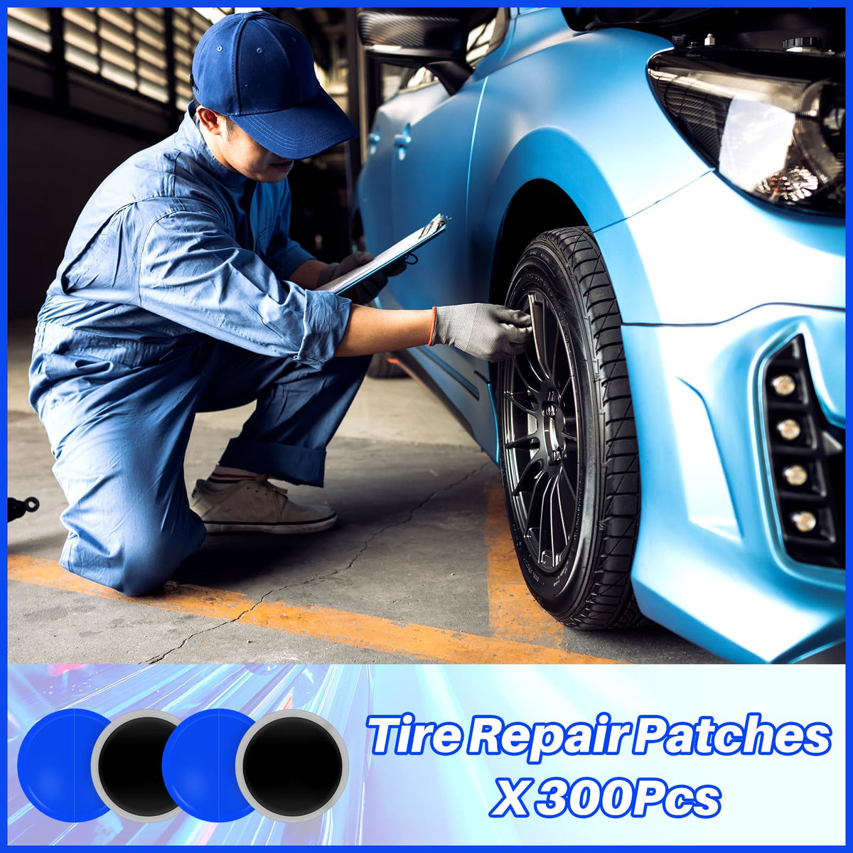 Tallew patch edge and adhesive surface highlighting adhesion performance