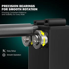 Tanfix balancer closeup of spindle delivering smooth rotation benefit