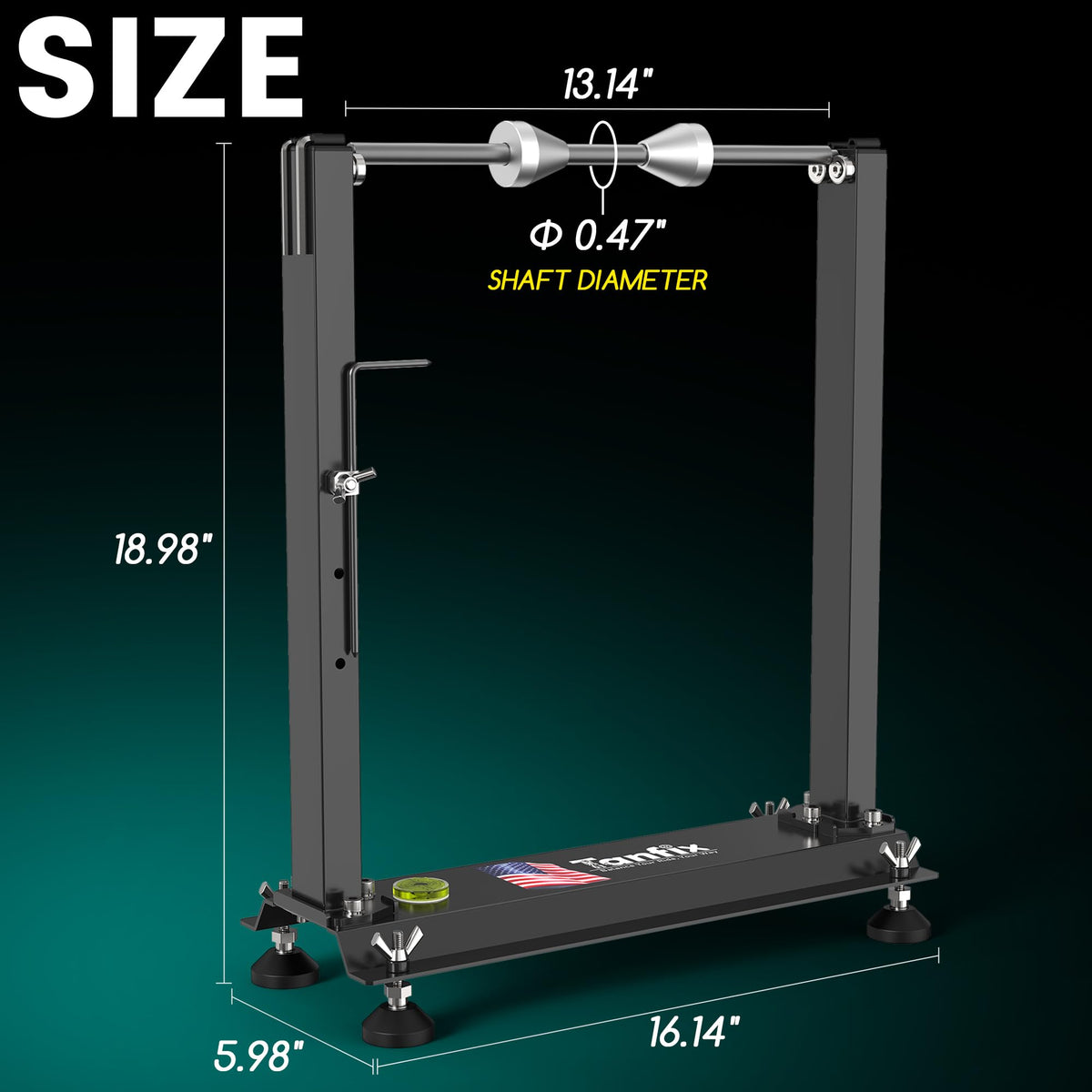 Tanfix balancer with wheel mounted for balancing accuracy benefit