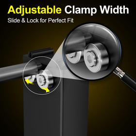 Tanfix close-up of adjustable centering cone holding hub securely for precise alignment