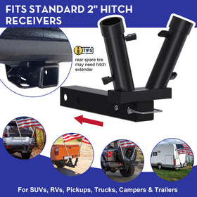 Tanfix folded-down mount clearing tailgate to allow rear access benefit