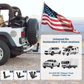 Tanfix in use at tailgate event showing reliable flag visibility