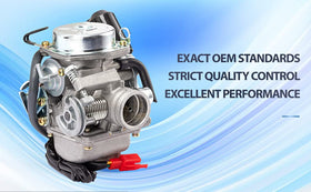 TANG carburetor next to ruler showing size and fit confirmation benefit
