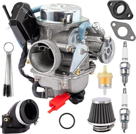 TANG GY6 carburetor front view showing compact fit and reliable replacement benefit