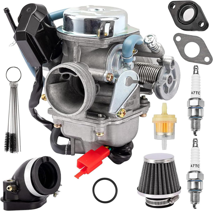 TANG GY6 carburetor front view showing compact fit and reliable replacement benefit