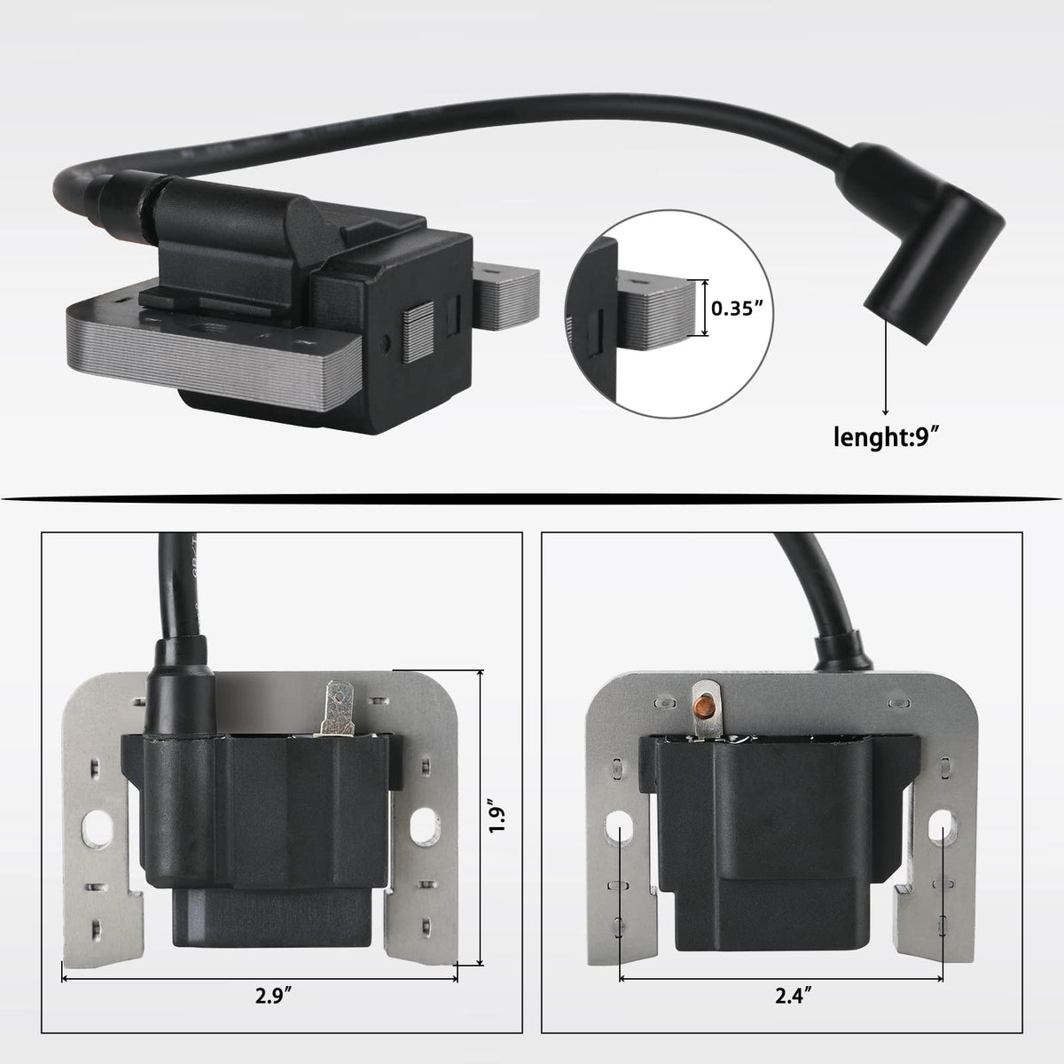 TANG ignition coil connector detail showing terminals for secure electrical contact