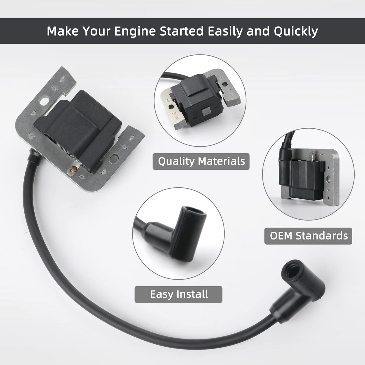 TANG ignition coil mounting holes view illustrating bolt locations for exact fit