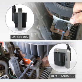 TANG ignition coil spark lead closeup showing insulated lead for consistent spark
