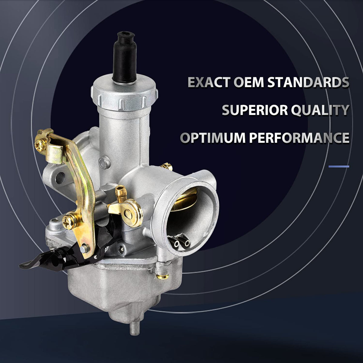 TANG PZ27 installed on a dirt bike engine showing practical fit and compatibility