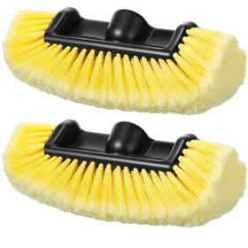 Tanlade brush head front view showing shape and coverage benefits