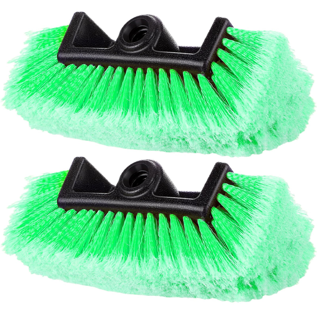 Tanlade front view brush head showing full face and secure fit, gentle cleaning benefit