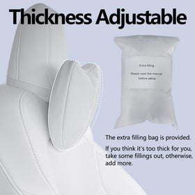 TANOLA TESBEAUTY filled versus thin pillow comparison demonstrates customizable thickness