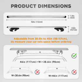 TANX aerodynamic aluminum tube profile reducing wind noise
