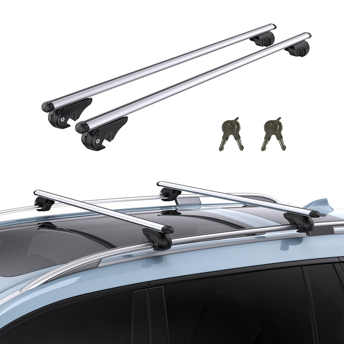 TANX cross bars front packaging showing contents and fitment benefit