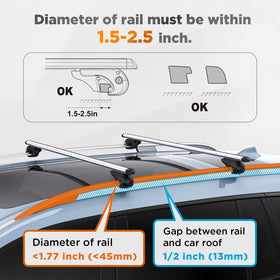 TANX cross bars installed on SUV demonstrating secure cargo support