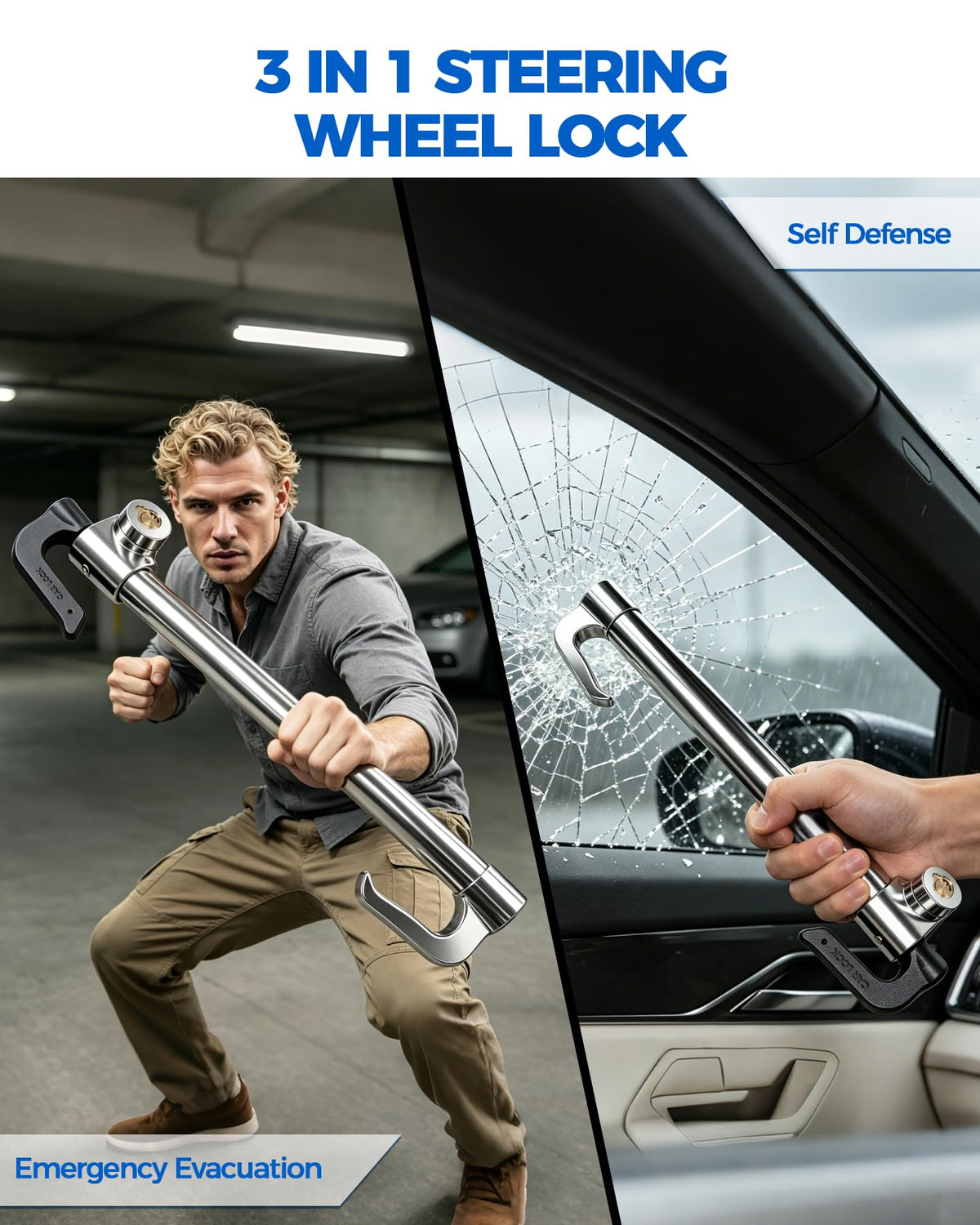 TANYO installed between wheel and brake highlighting secure immobilization
