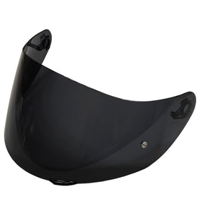 TAOHOM front view of deep-smoke visor showing shape and coverage benefit