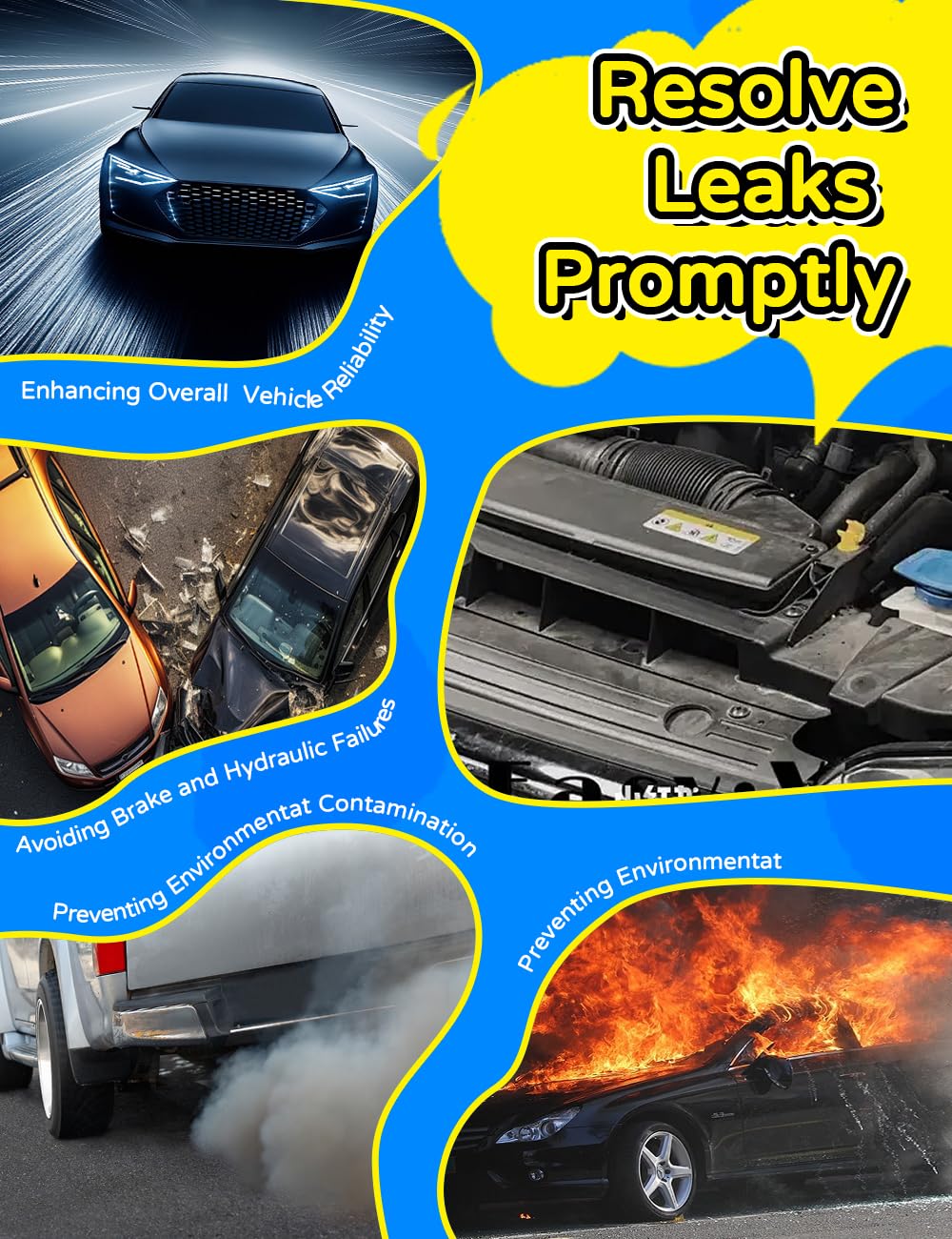 TAOPOWER emitting dense smoke into intake hose to reveal leaks visibly and speed diagnosis