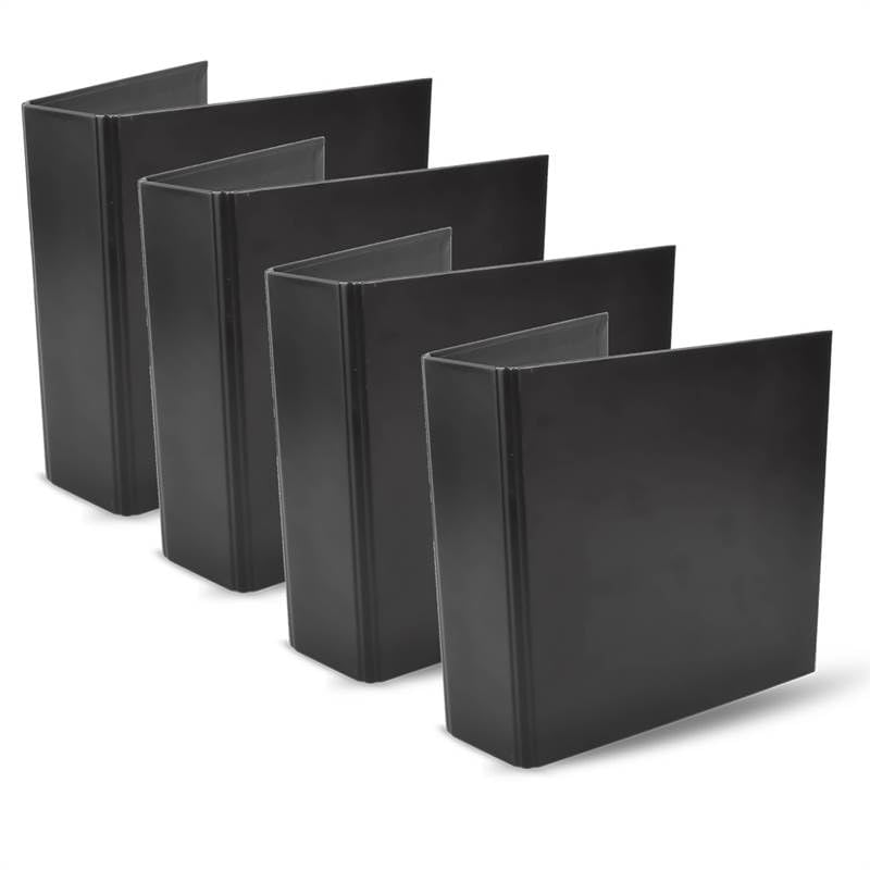 Tarifold front cover binder pack in black showing neat shelf appeal and space saving