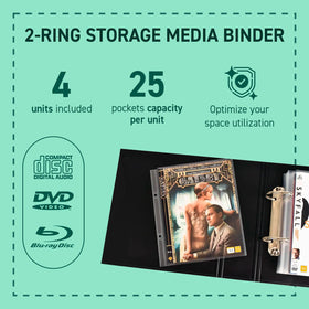 Tarifold open binder with sleeves mockup illustrating quick access to discs