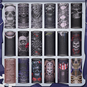 Tarpop flat lay of assorted skull patterns for style variety