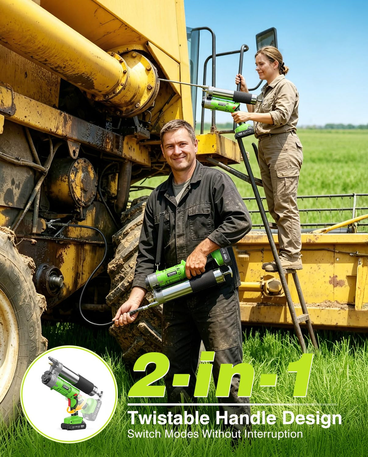 TaskStar long 48-inch flexible hose detail demonstrating extra reach