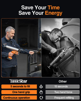 TaskStar 39.4 inch flexible hose demonstrating reach to deep or high fittings