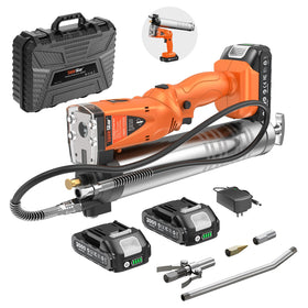 TaskStar front profile showing the grease gun for quick identification and durability