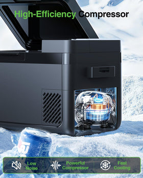 TaskStar open top filled with beverages, shows organized interior and cold storage benefit