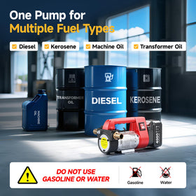 TaskStar pump beside toolbox to demonstrate compact size and portability