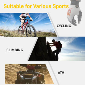 TATACLEA gloves in trail setting demonstrating breathable comfort while riding