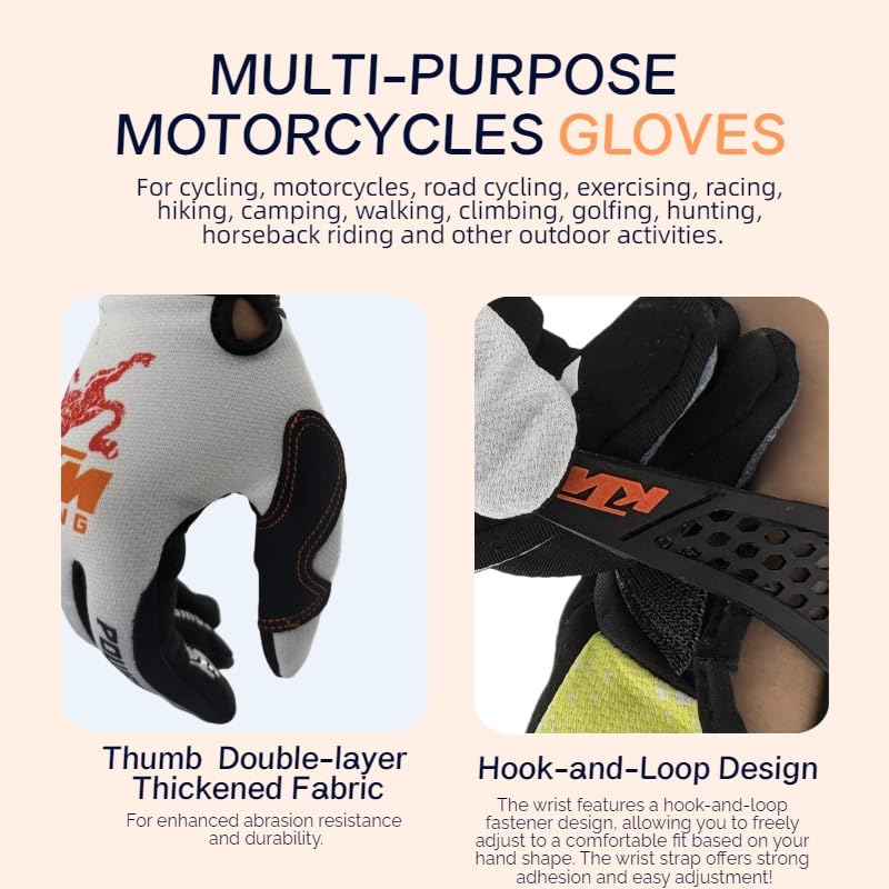 TATACLEA gloves worn on a dirt bike showing improved control during rides