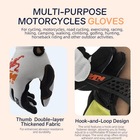 TATACLEA gloves worn on a dirt bike showing improved control during rides