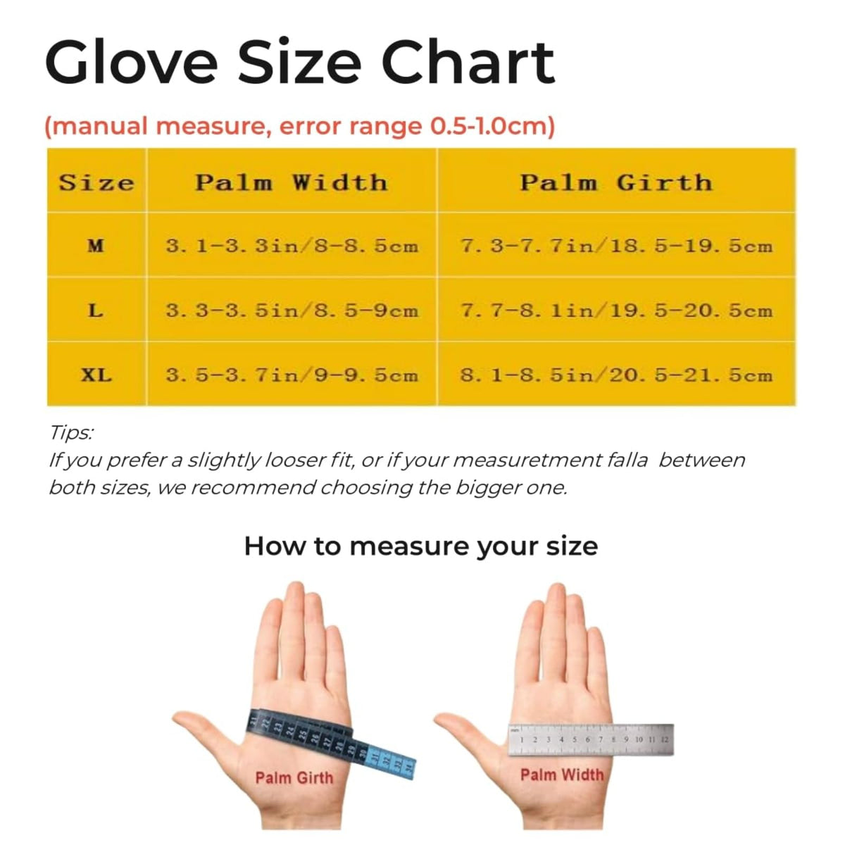 TATACLEA glove next to helmet showing size and scale for quick selection