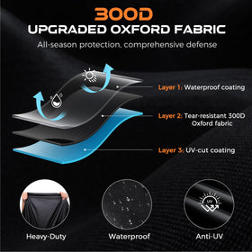 TATATOO close-up of 300D Oxford fabric texture for durable abrasion resistance