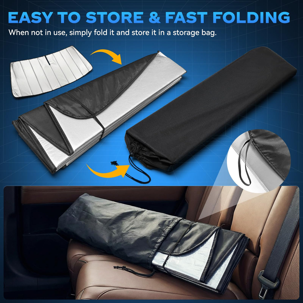 TATMAKLOONG lifestyle image of a parked Camry showing cooler cabin and protection
